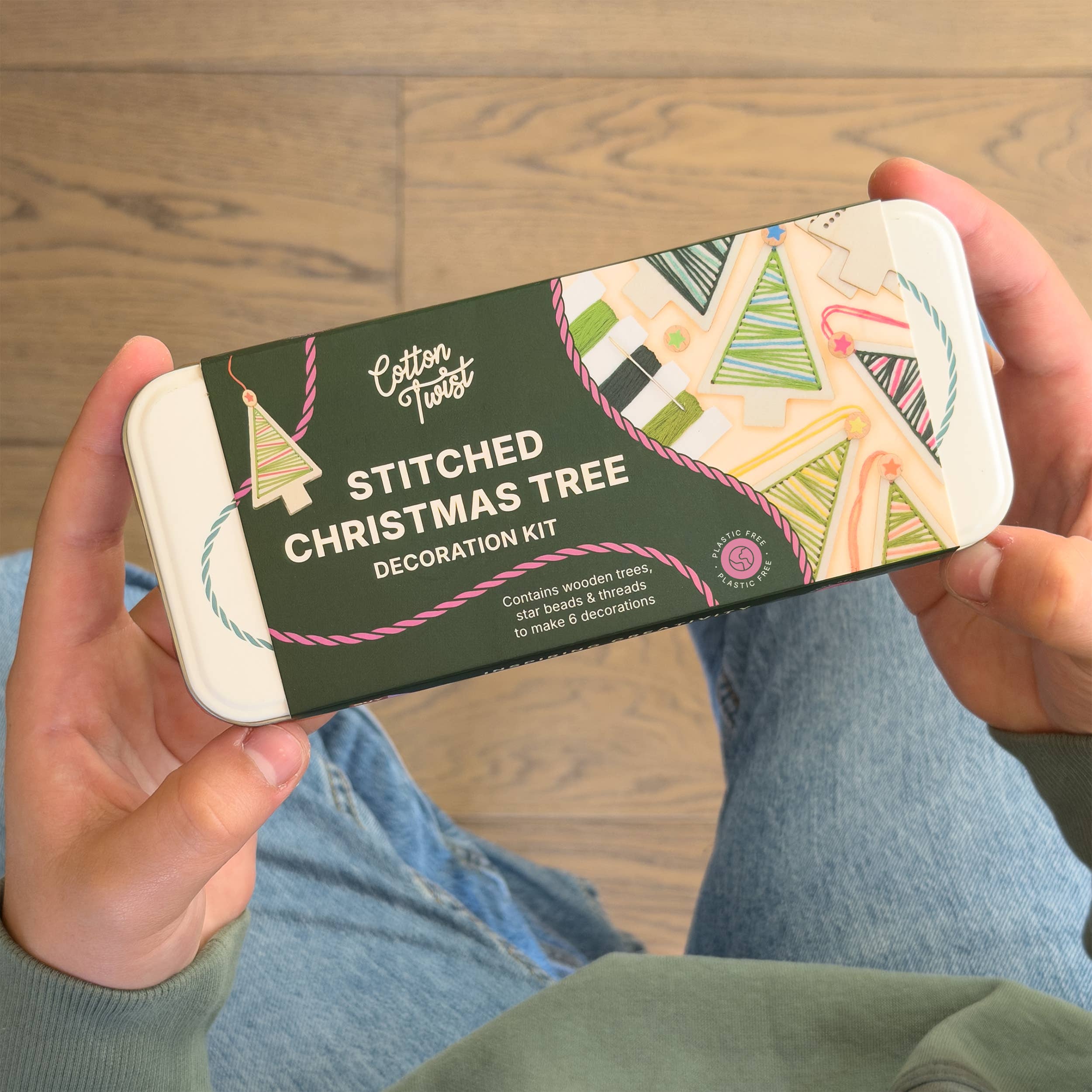Stitched Christmas Tree Decoration Kit