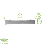 Velvet Draught Excluder -  Yellow