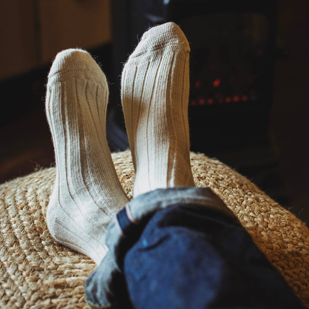 Alpaca Socks: Navy / Medium(UK8-10)