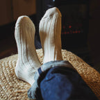 Alpaca Socks: Navy / Medium(UK8-10)