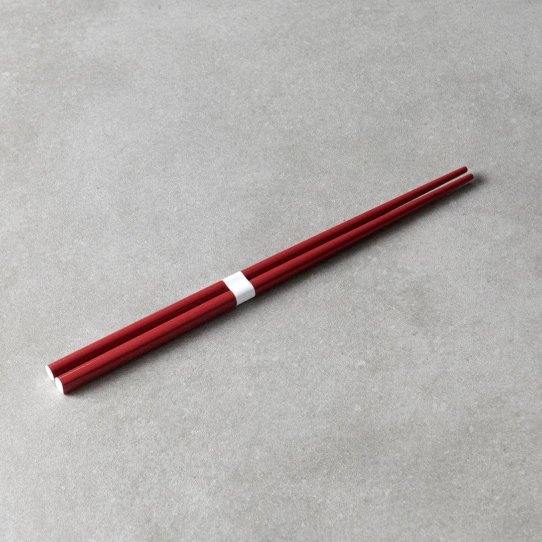 Dark red & white chopsticks 23cm: Default - All Good Things