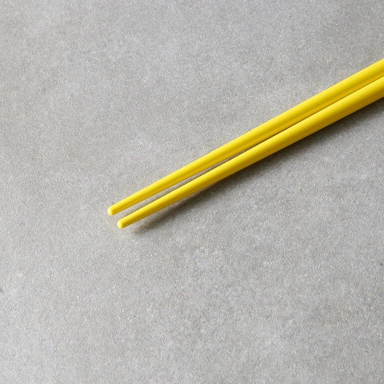 Canary yellow & white chopsticks: Default