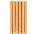 Eco Dinner Candles, Saffron Yellow - individual