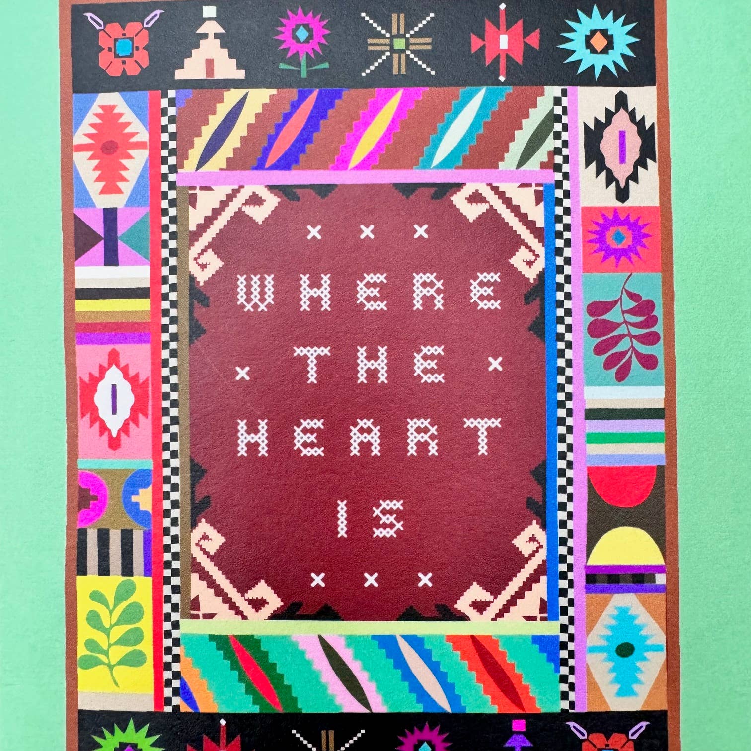 Decorative Rug Carpet New Home Housewarming Card - All Good Things