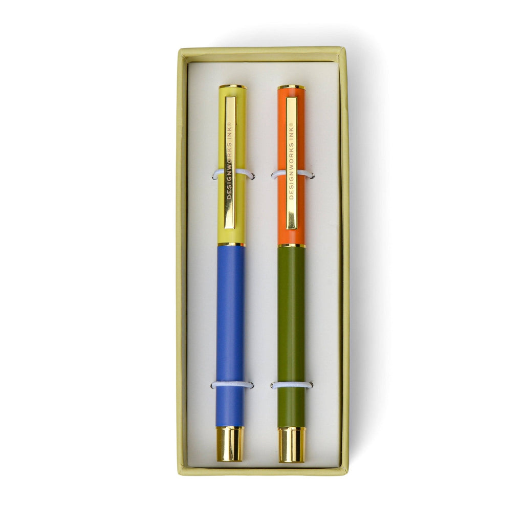 Designworks Ink Colour Block Pens - Cobalt & Green (Set 2) - All Good Things