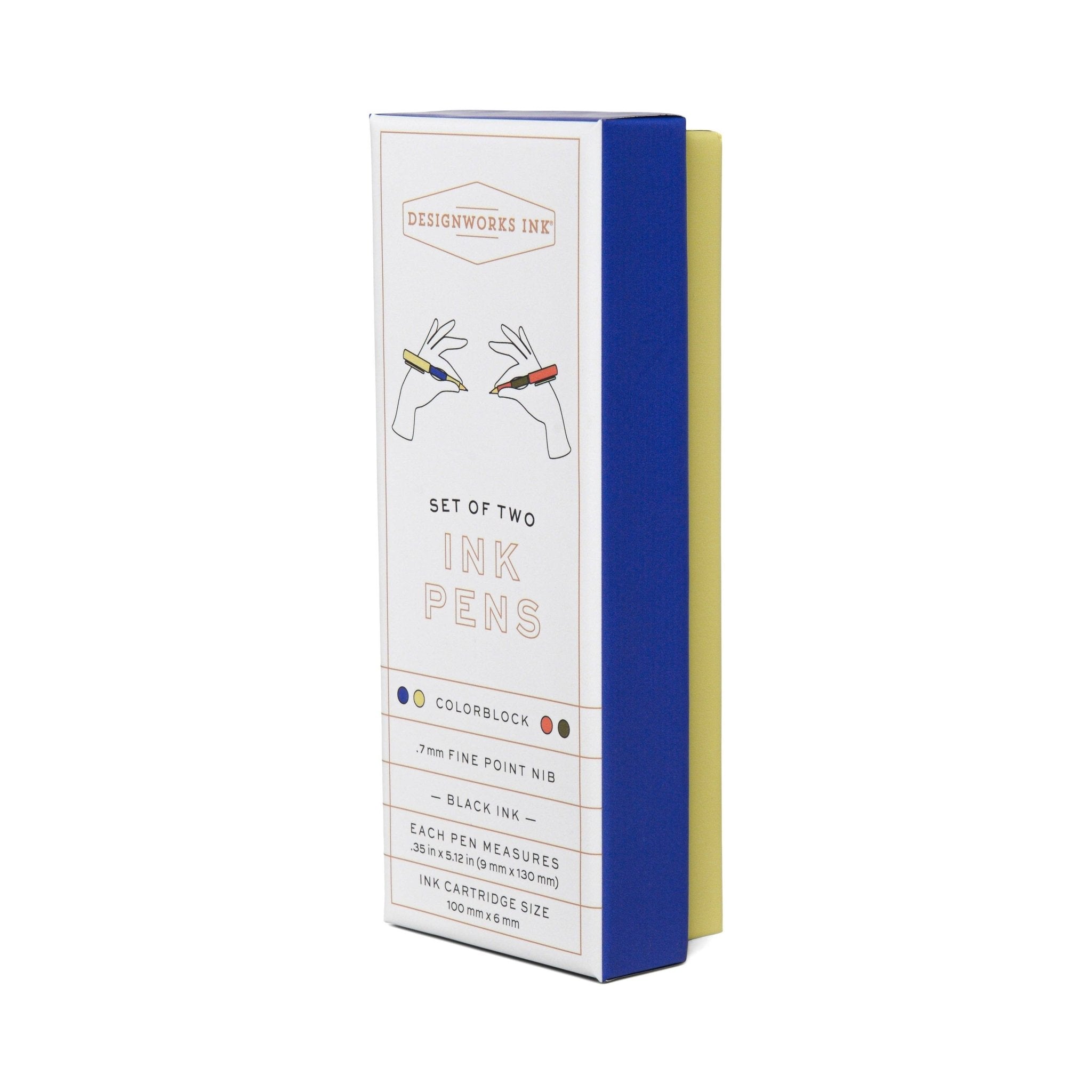 Designworks Ink Colour Block Pens - Cobalt & Green (Set 2) - All Good Things
