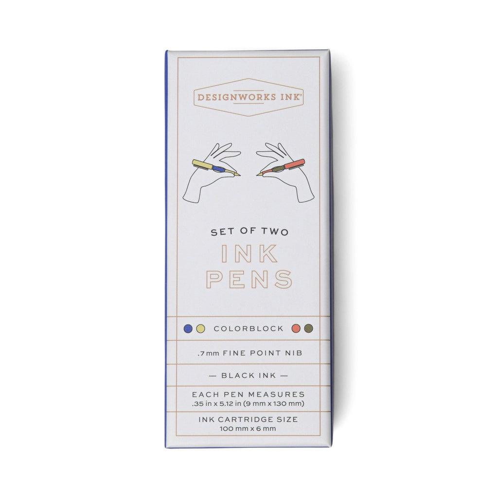 Designworks Ink Colour Block Pens - Cobalt & Green (Set 2) - All Good Things