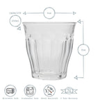 Duralex Picardie Glass Drinking Tumbler | Amber | 250ml - All Good Things