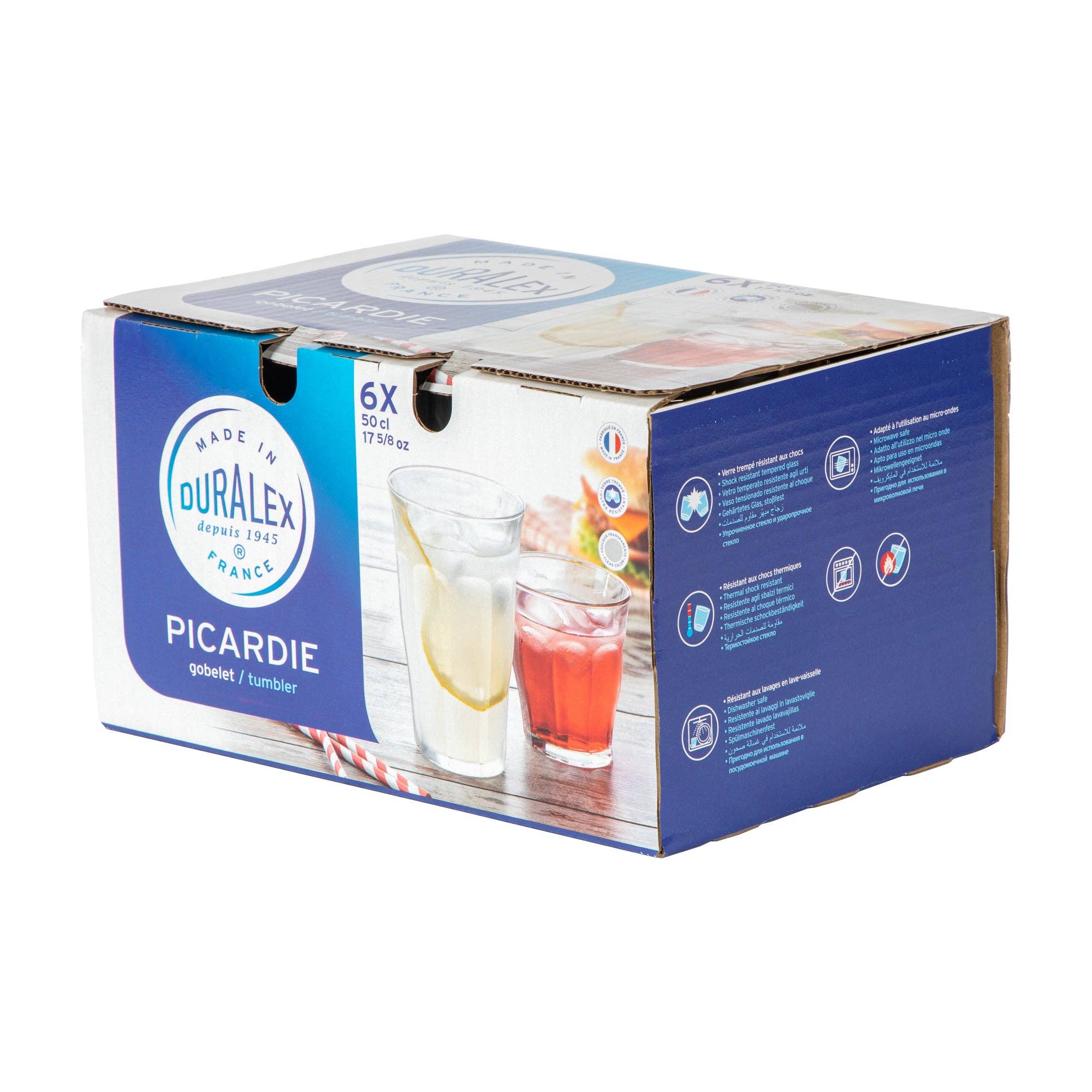 Duralex Picardie Traditional Glass Drinking Tumbler - 500ml - All Good Things