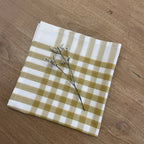 Mustard gingham napkin