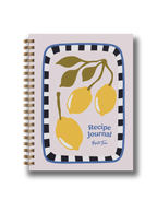 Lemon Recipe Journal | A5 Spiral Hardcover Recipe Book