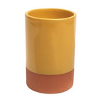 Sintra Glazed Terracotta Wine Cooler - Ochre: Yellow