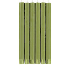 Eco Dinner Candle, Olive Green - individual