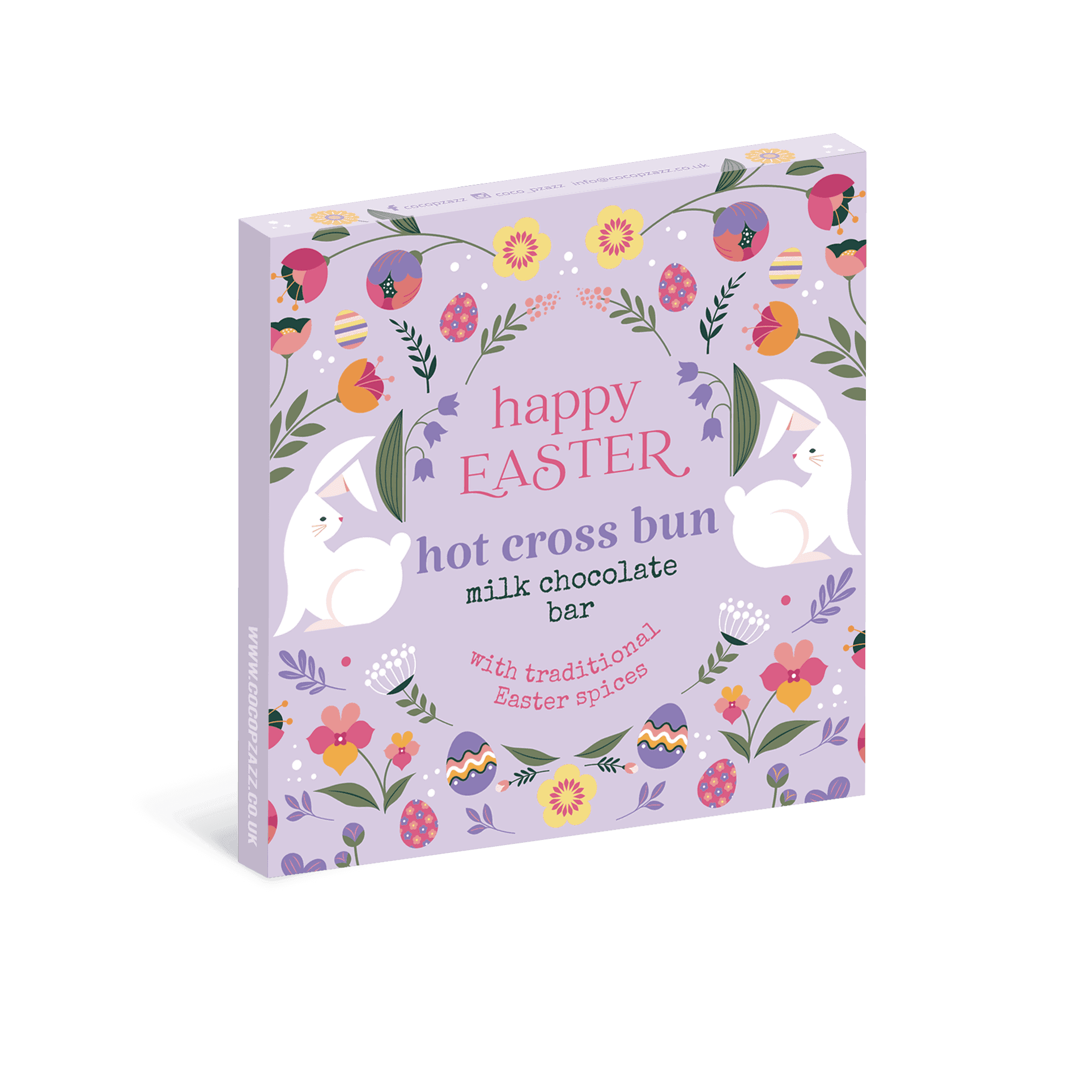 Easter Hot Cross Bun Milk Chocolate Bar - All Good Things