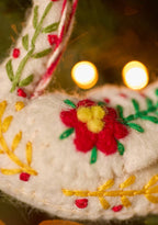 Embroidered Felt Swan Decorations - All Good Things