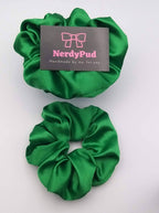 Emerald Satin Scrunchie - All Good Things