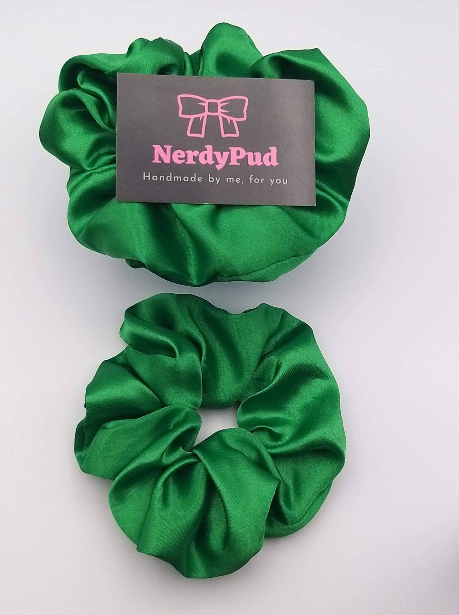 Emerald Satin Scrunchie - All Good Things