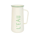 Enamel Water Jug "L'Eau" - 20cm | Summer Kitchenware | - All Good Things