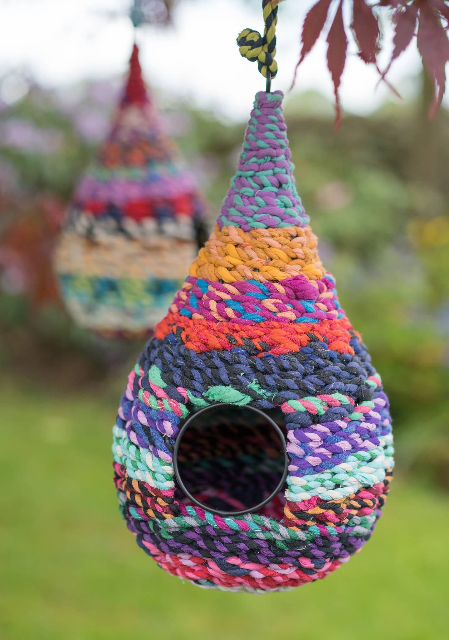 Birdhouse In Recycled Sari