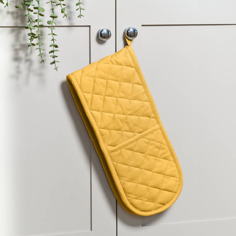Love Colour Double Oven Gloves, Ochre