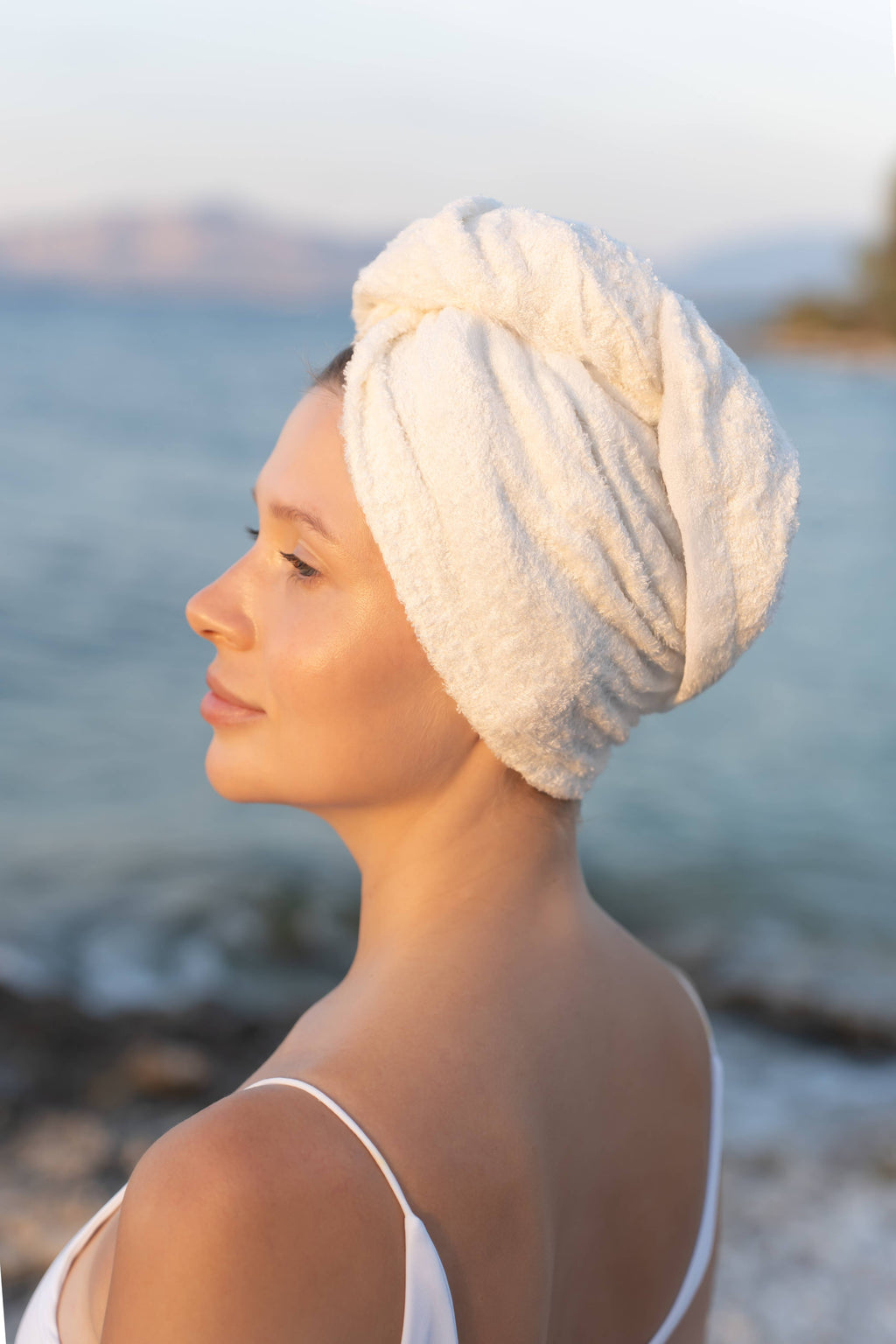 Hair turban set for drying, also for curls