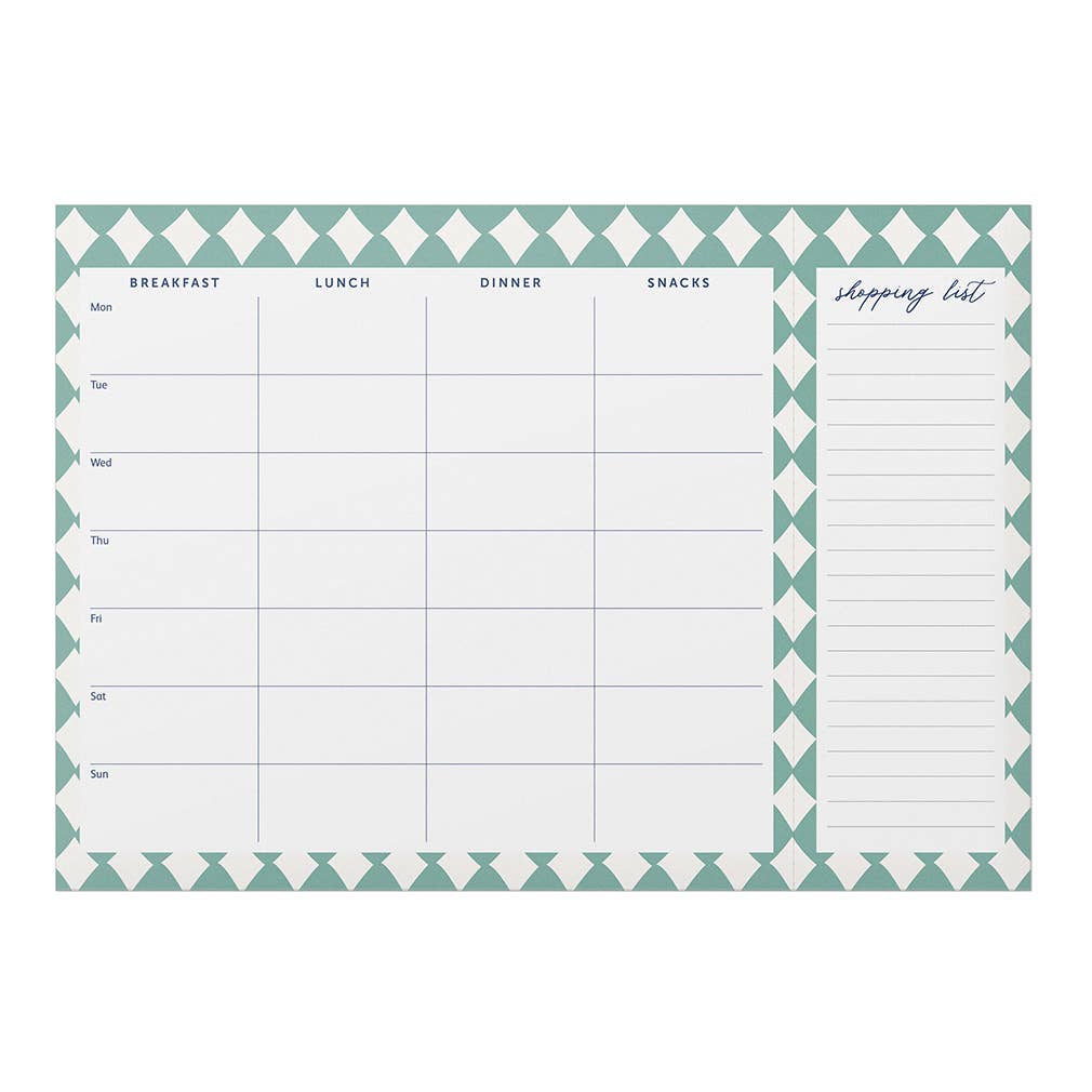Magnetic Weekly Meal Planner Pad & Tear Off Shopping Lists