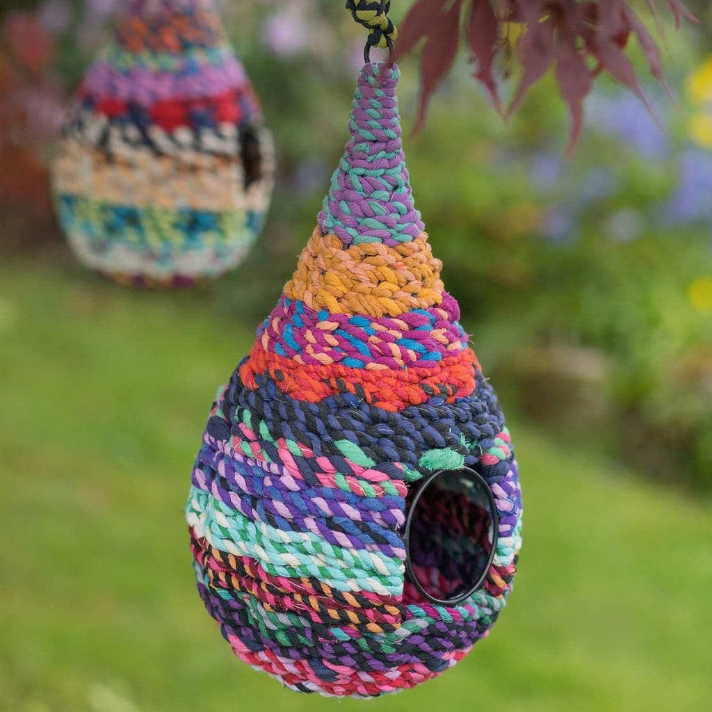 Fairtrade Recycled Sari Birdhouse - All Good Things
