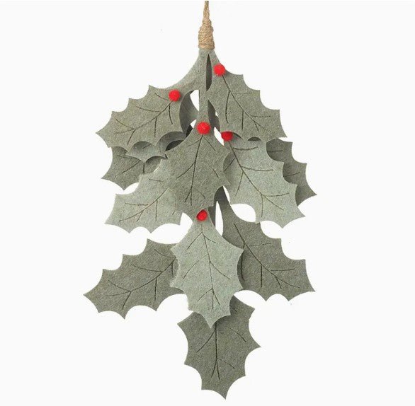 Felt Holly Mini Garland - All Good Things