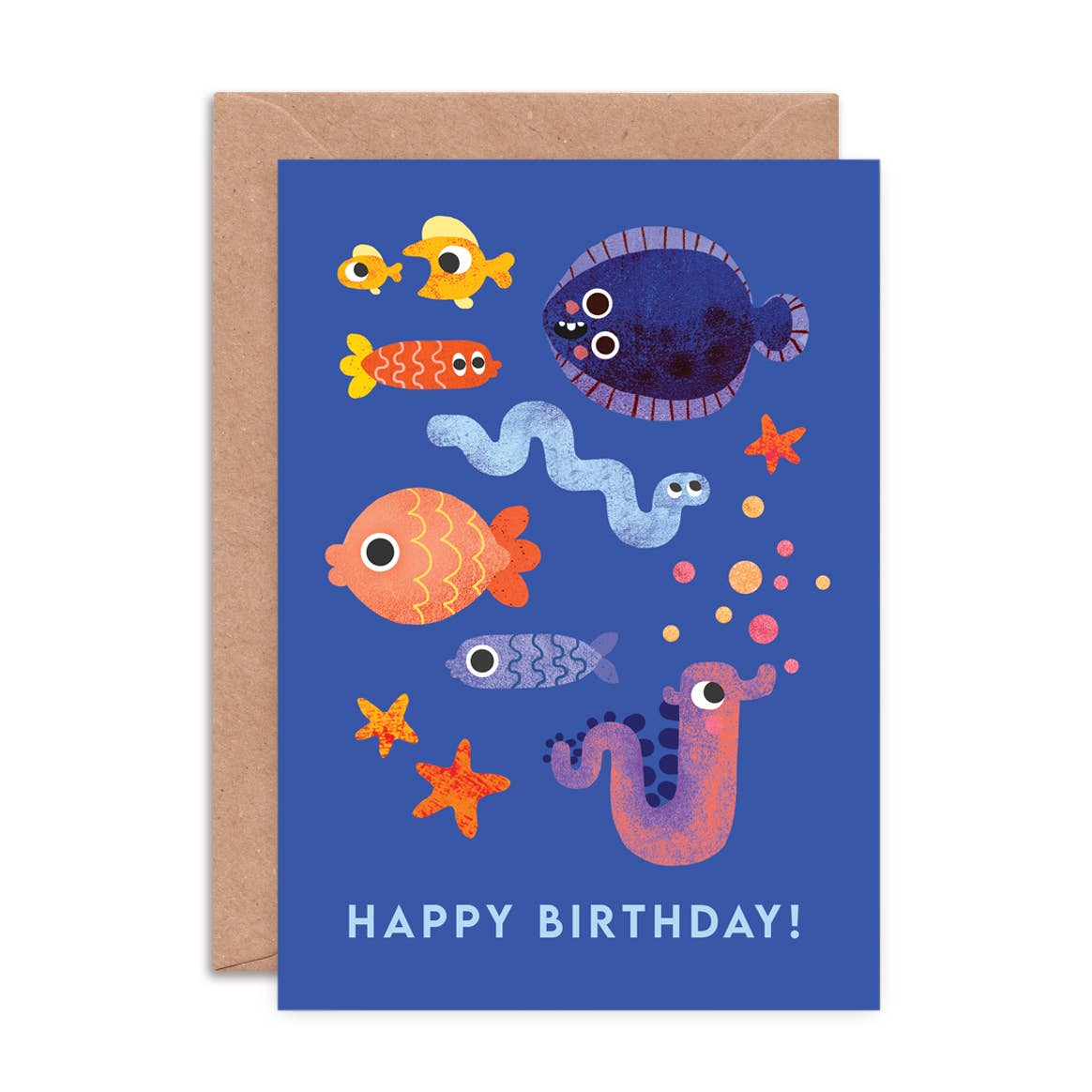 Fish Faces Greeting Card | Funny Sea Themed Birthday Card - All Good Things