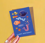 Fish Faces Greeting Card | Funny Sea Themed Birthday Card - All Good Things