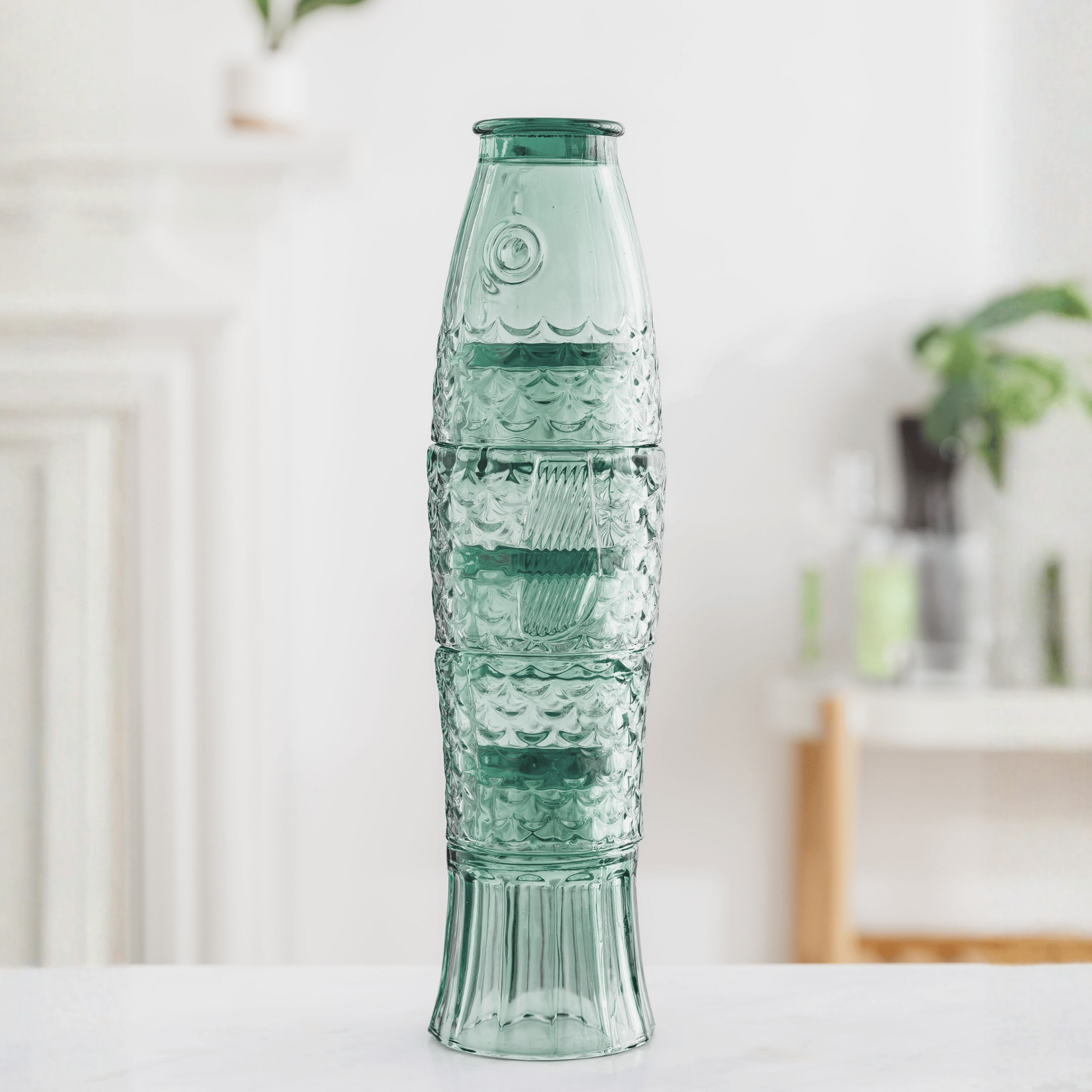 Fish Stacking Drinking Glasses Set | Green - All Good Things