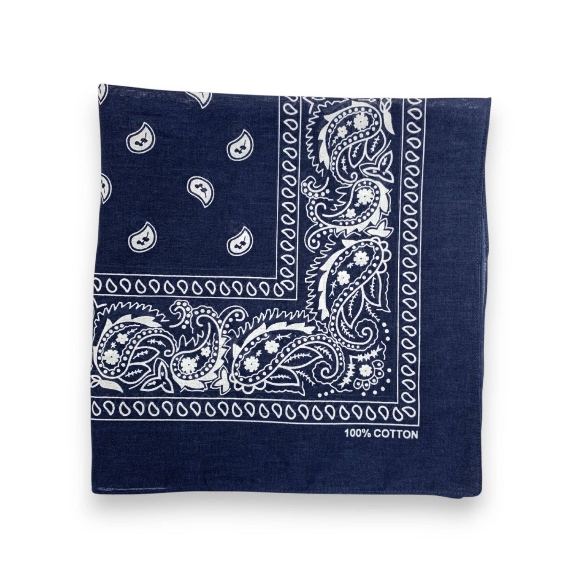 Fisherman's Cotton Neck Scarf Bandana | Navy - All Good Things
