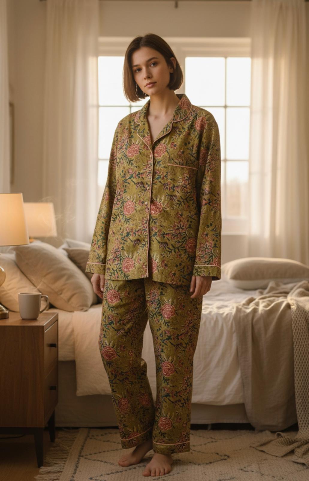 Floral Cotton Pyjamas - All Good Things