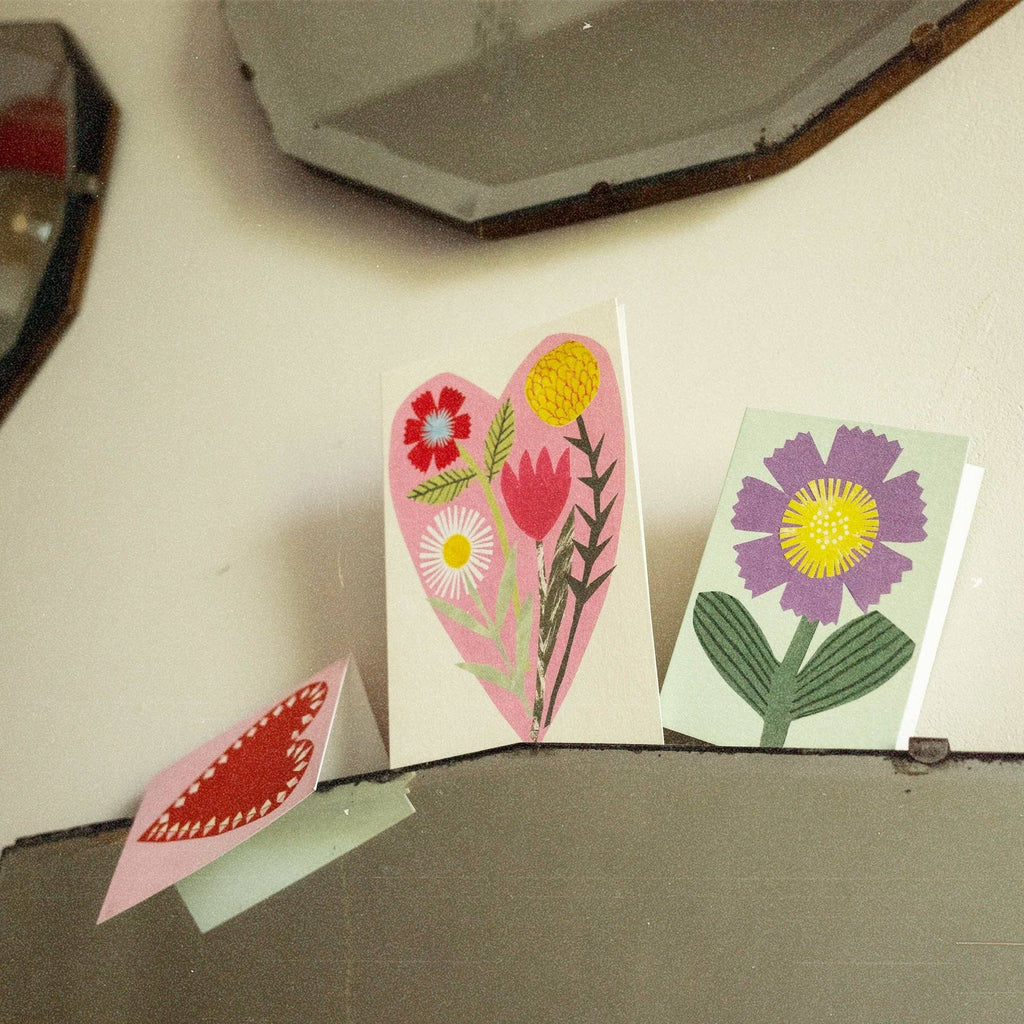 Floral Heart Card - All Good Things