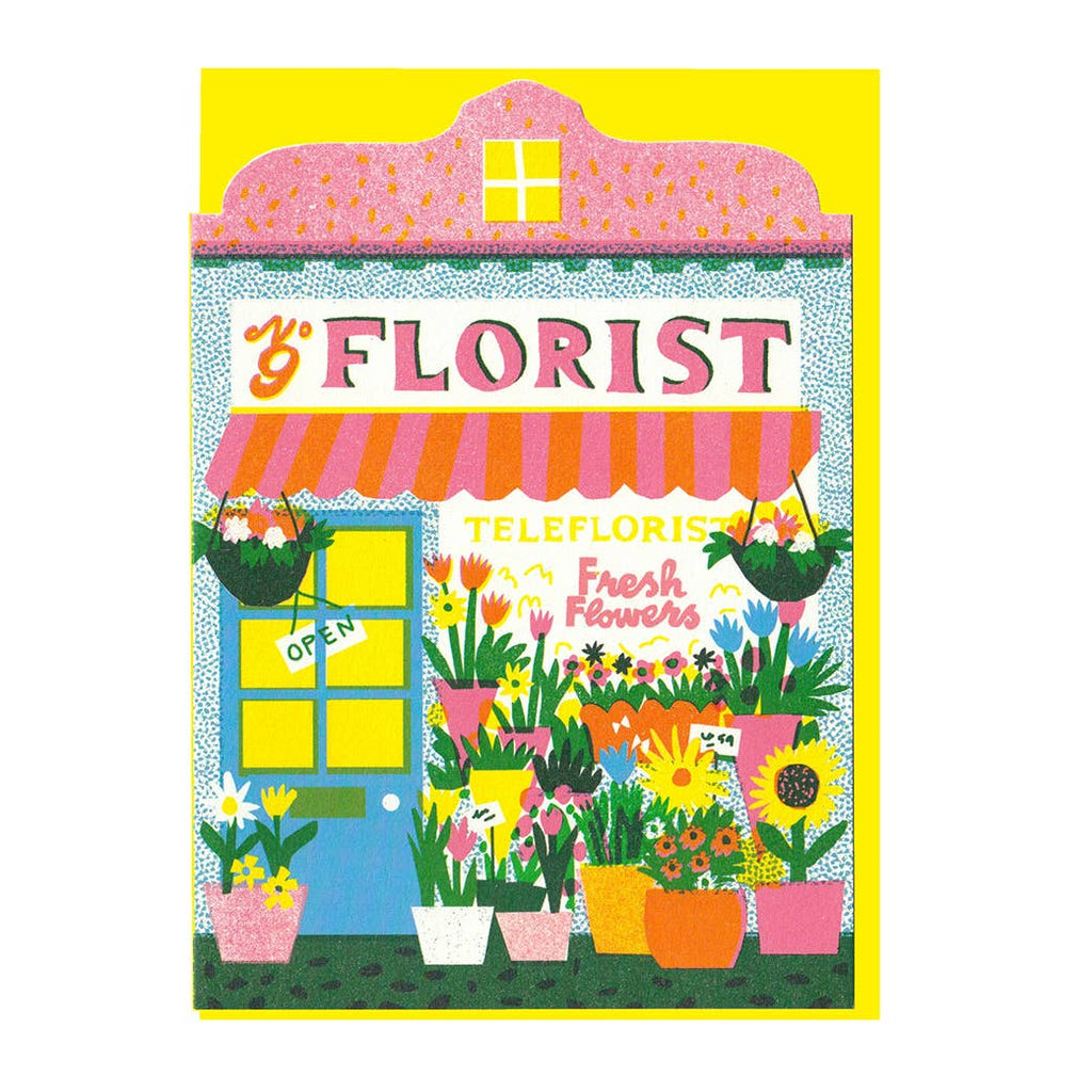 Florist Shop Die Cut Card - All Good Things