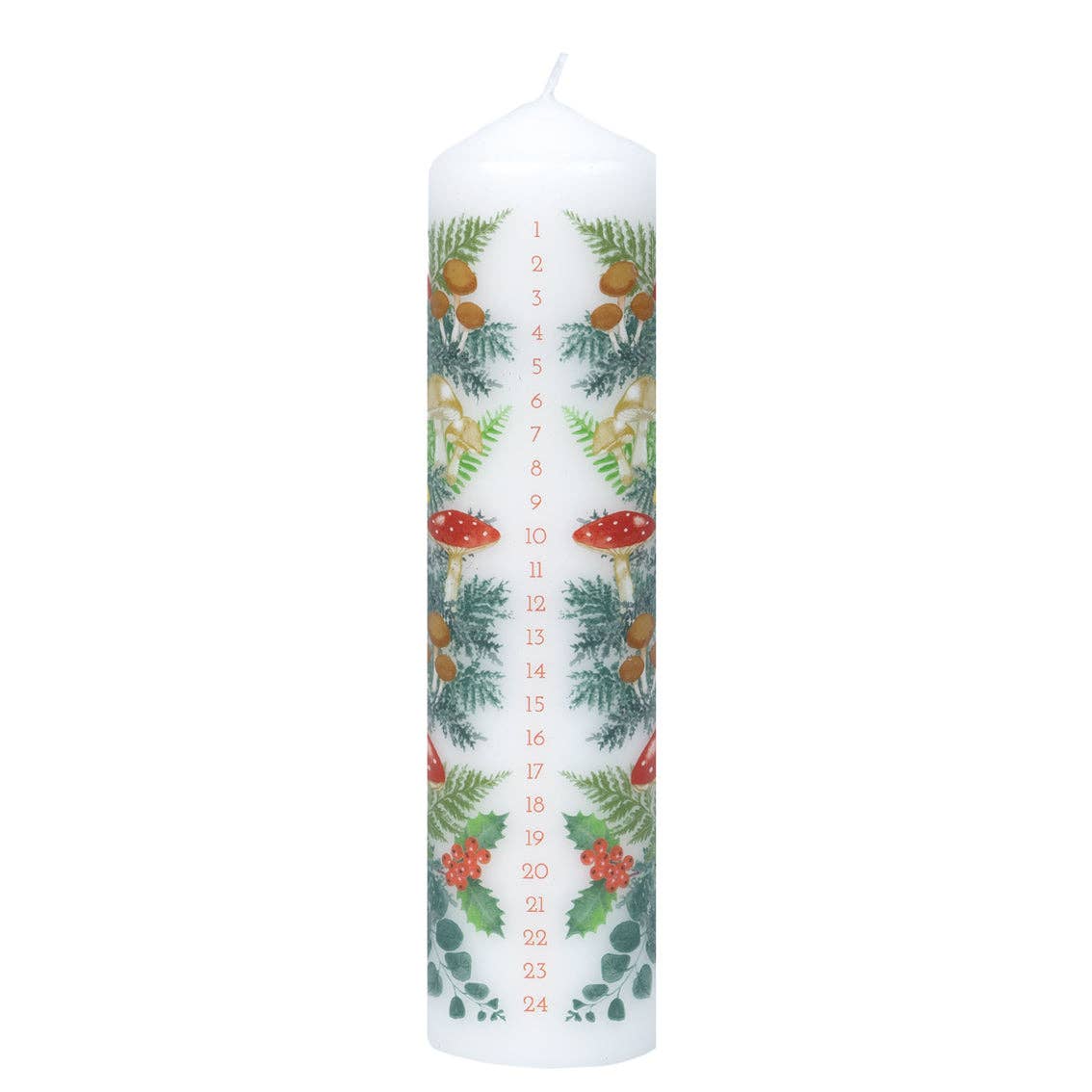 Forest Christmas Pillar Advent Candle | Holiday Countdown | - All Good Things