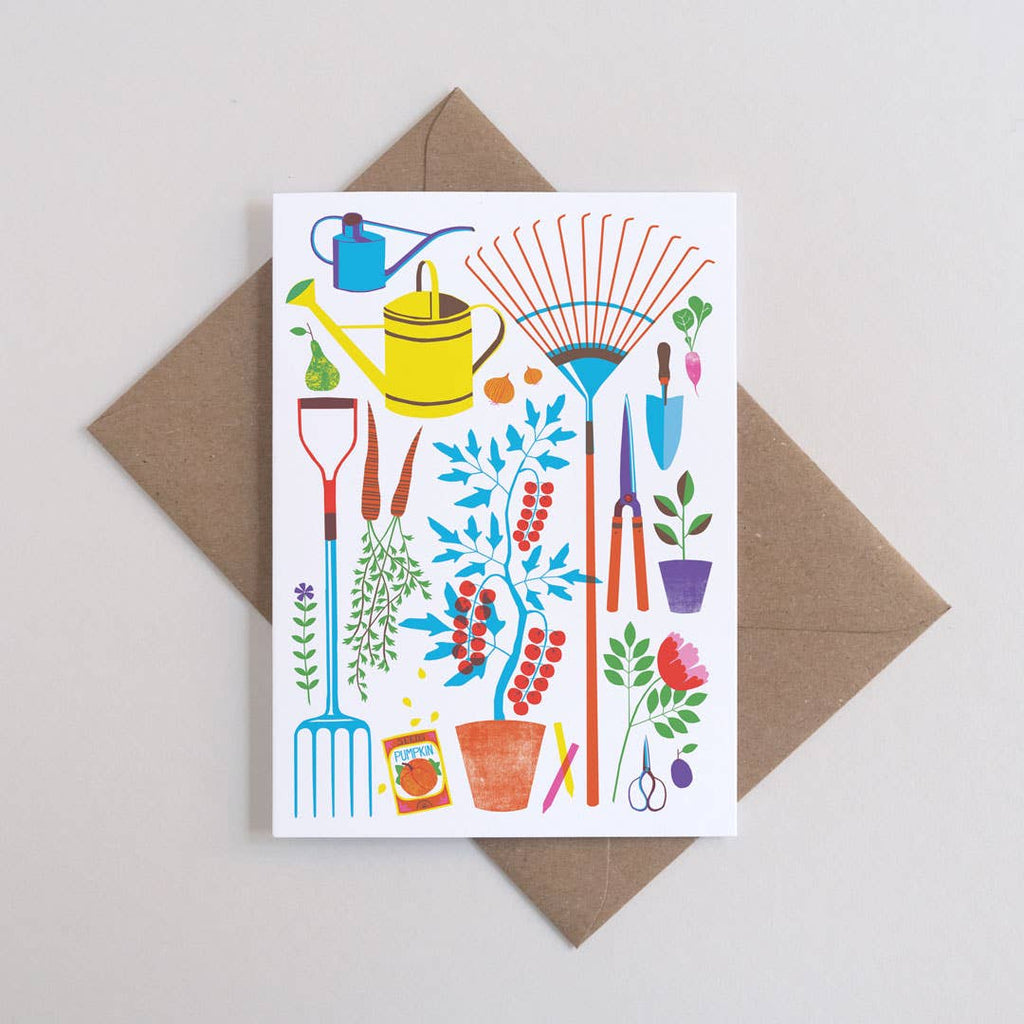 Garden Tools | Everyday greetings card | Gardener, growing - All Good Things