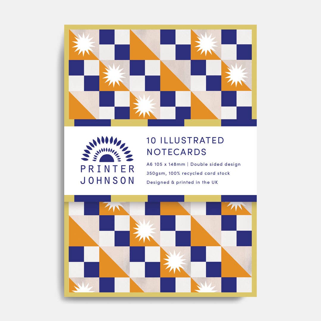 Geometric Notecard Set | Pack of 10 - All Good Things