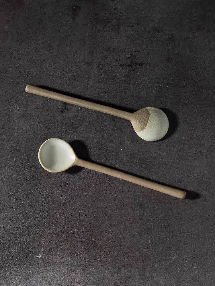 Gohobi Handmade Ceramic Tea Spoon - All Good Things