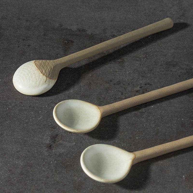 Gohobi Handmade Ceramic Tea Spoon - All Good Things