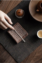 Gohobi Handmade Woven Cotton and Linen Gongfu Tea Towel: Coffee - All Good Things