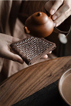 Gohobi Handmade Woven Cotton and Linen Gongfu Tea Towel: Coffee - All Good Things