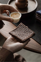 Gohobi Handmade Woven Cotton and Linen Gongfu Tea Towel: Coffee - All Good Things