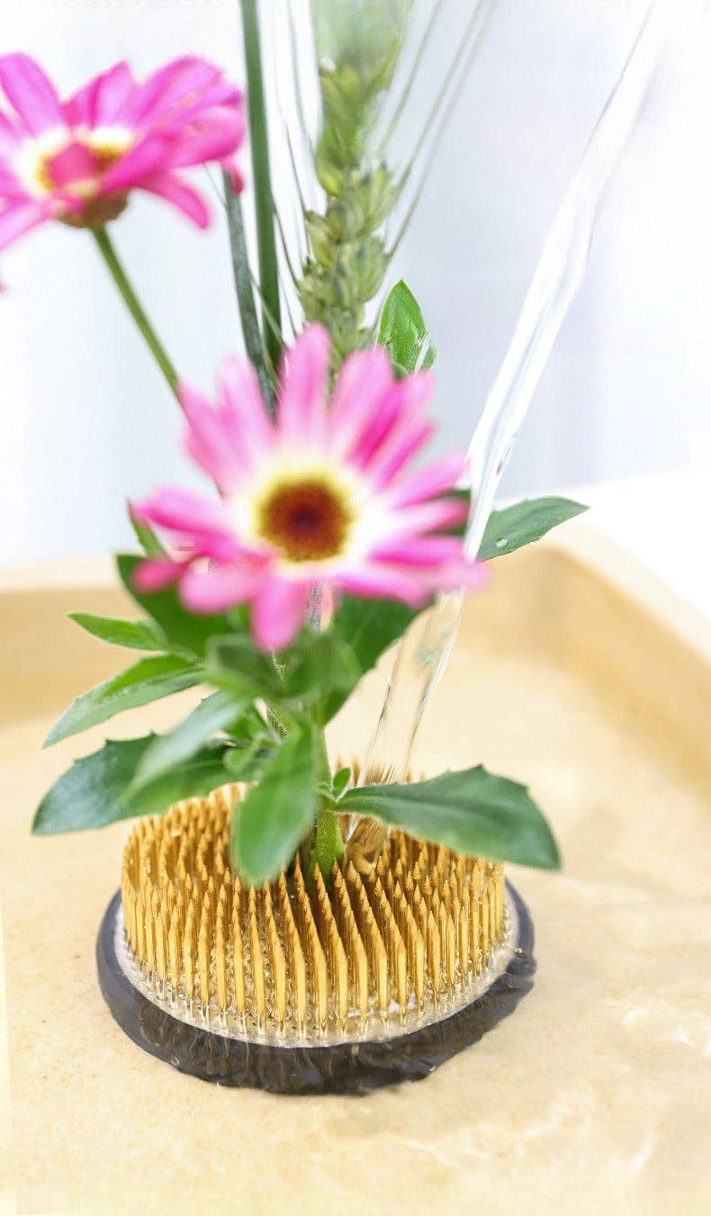 Gohobi Ikebana Kenzan Stainless Steel Flower Stand Flower Holder: 3.4 cm - All Good Things