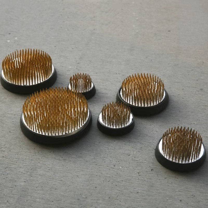 Gohobi Ikebana Kenzan Stainless Steel Flower Stand Flower Holder: 3.4 cm - All Good Things