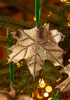 Gold Metal Botanical Leaf Decoration - All Good Things