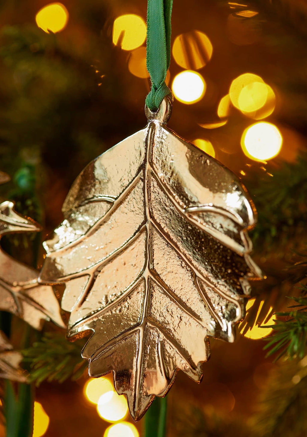 Gold Metal Botanical Leaf Decoration - All Good Things