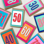 Greetings Card - Happy 40th Birthday - Orange - All Good Things