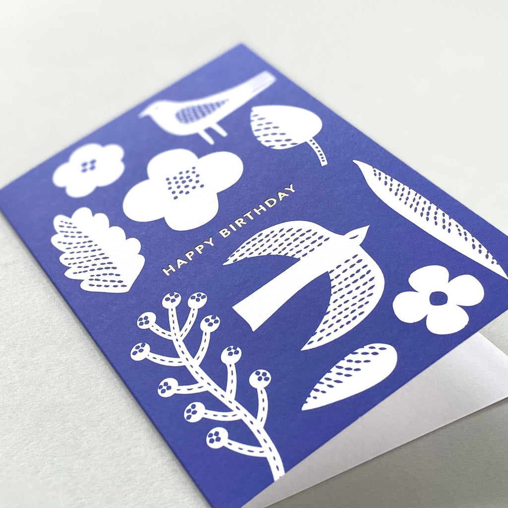 Greetings card - happy birthday bird - All Good Things
