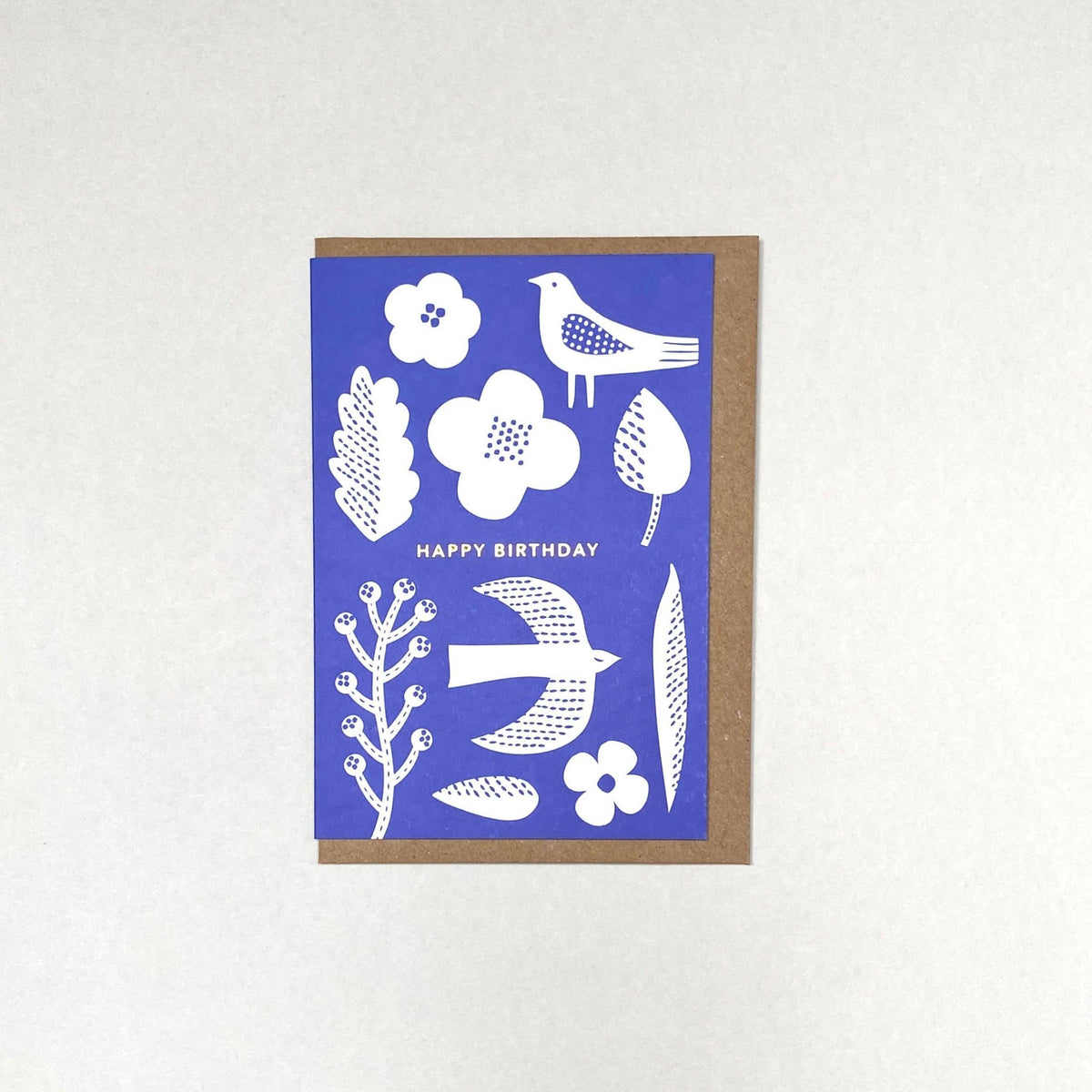 Greetings card - happy birthday bird - All Good Things